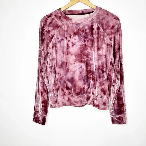 lululemon athletica Tops - Lululemon Velour Crew Interstellar Cassis Multi Top Size Large